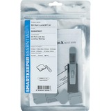 SMARTKEEPER ESSENTIAL Micro SD Port Lock (MSD04) + Lock Key Mini (U04), Einsteckschloss Farbcode Grau, 4 Stück + 1 Schlüssel