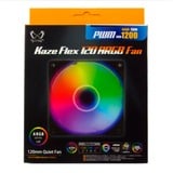 Scythe Kaze Flex 120 ARGB PWM 120x120x27, Gehäuselüfter schwarz/transparent, 1200 U/min, 120 mm