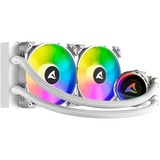 Sharkoon S80 RGB White AIO 240mm, Wasserkühlung weiß