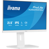 iiyama Prolite XUB2293HSU-W7, LED-Monitor 54.5 cm (21.5 Zoll), weiß (matt), FullHD, IPS, Adaptive-Sync, Einstellbarer Standfuß, 100Hz Panel