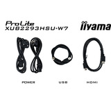 iiyama Prolite XUB2293HSU-W7, LED-Monitor 54.5 cm (21.5 Zoll), weiß (matt), FullHD, IPS, Adaptive-Sync, Einstellbarer Standfuß, 100Hz Panel