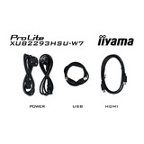 iiyama Prolite XUB2293HSU-W7, LED-Monitor 54.5 cm (21.5 Zoll), weiß (matt), FullHD, IPS, Adaptive-Sync, Einstellbarer Standfuß, 100Hz Panel