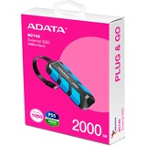 ADATA External SC740 2 TB, Externe SSD schwarz/blau, USB-C 3.2 Gen 2 (10 Gbit/s)