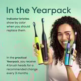 Beurer SC Premium Plaque Eraser Green Planet, Aufsteckbürste schwarz, 4er Pack