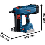 Bosch Professional PRO Akku-Betonnagler BITURBO GNB 18V-38 Professional solo, 18Volt blau/schwarz, ohne Akku und Ladegerät, in XL-BOXX