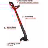 EINHELL Power X-Change Akku-Rasentrimmer GC-CT 18/2411 Li P-Solo, 18Volt rot/schwarz, ohne Akku und Ladegerät