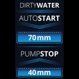 EINHELL Schmutzwasserpumpe GE-DP 7935 N-A ECO, Tauch- / Druckpumpe rot/schwarz, 790 Watt