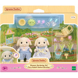 EPOCH Traumwiesen Sylvanian Families - Blumen und Garten Spielset mit Figuren, Konstruktionsspielzeug 
