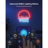 Govee Neon Strip Light, LED-Streifen weiß, 4 Meter, schwarz