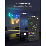 Govee Neon Strip Light, LED-Streifen weiß, 4 Meter, schwarz