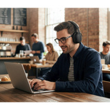 Medion Life HX-1 Plus ANC Over-Ear-Kopfhörer schwarz, Bluetooth, Feed Forward Noise Cancelling