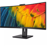 Philips 34B1U5600CH, LED-Monitor 86.4 cm (34 Zoll), schwarz, WQHD, VA, Curved, KVM-Switch, USB-C, USB-Hub, 120Hz Panel