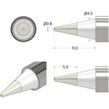 iFixit FixHub Lötspitze konisch-spitz, Lötkolben silber