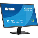 iiyama Prolite X2492HSU-B1, LED-Monitor 60.5 cm (24 Zoll), schwarz (matt), FullHD, IPS, HDMI, DP, USB-Hub, 120Hz Panel