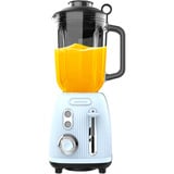 Cecotec Standmixer Power Black Titanium RetroBlue hellblau, 1.200 Watt, 1,5 Liter
