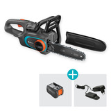 GARDENA Akku-Kettensäge PowerSaw 250/18V P4A solo grau/türkis, ohne Akku und Ladegerät, POWER FOR ALL ALLIANCE