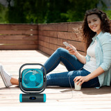 Medion LIFE Camping Ventilator E10 TF (MD 12065) grau/blau
