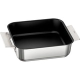 Bosch Home Pro Induction Flex Pfannen-Set HEZ9FF040, 4-teilig edelstahl/schwarz, 1x groß, 1x medium, 2x klein mit Glasdeckel