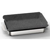 Bosch Home Pro Induction Flex Pfannen-Set HEZ9FF040, 4-teilig edelstahl/schwarz, 1x groß, 1x medium, 2x klein mit Glasdeckel