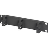 Digitus 10" Rangierpanel für Netzwerk- und Serverschränke, Kabelführung schwarz, 3 Ringe, 1HE