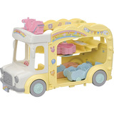 EPOCH Traumwiesen Sylvanian Families - Erlebniskindergarten Bus Regenbogen, Konstruktionsspielzeug 