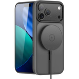 Nevox StyleShell INVISIO, Handyhülle schwarz, iPhone 17 Pro Max, kompatibel mit MagSafe