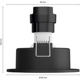 Philips HUE White & Color Ambiance Centura Einbauspot 3er-Pack, LED-Leuchte schwarz, rund