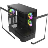 Thermaltake View 290 Black, Tower-Gehäuse schwarz, Tempered Glass x 2