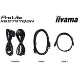 iiyama ProLite XB2797QSN-B1, LED-Monitor 68.5 cm (27 Zoll), schwarz, QHD, IPS, HDMI, DP, USB-Hub, Daisy Chain