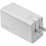 ASUS Multiport-Ladegerät AC100-02, EU + UK weiß, 100 Watt, 2x USB-C + USB-A