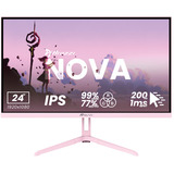 Arozzi Nova 24T1K200, Gaming-Monitor 61 cm (23.8 Zoll), pink, FullHD, IPS, HDMI, DP, Adaptive-Sync, HDR, 200Hz Panel