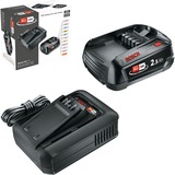 Bosch Akku-Starter Set 18V 1x 2,5Ah + Schnellladegerät AL 18V-44 schwarz, Li-Ionen Akku 2,5Ah, POWER FOR ALL ALLIANCE