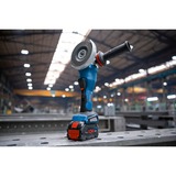 Bosch Professional PRO X-LOCK Akku-Winkelschleifer BITURBO GWX 18V-15 P Professional solo, Ø 125mm blau/schwarz, ohne Akku und Ladegerät