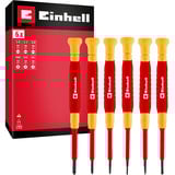EINHELL Präzisions-Schraubendreher Set VDE, 6-teilig rot/gelb