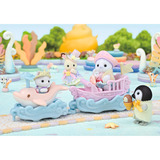 EPOCH Traumwiesen Sylvanian Families - Freizeitpark Spielset Wellenritt, Konstruktionsspielzeug 