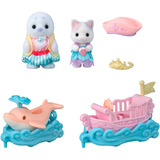EPOCH Traumwiesen Sylvanian Families - Freizeitpark Spielset Wellenritt, Konstruktionsspielzeug 