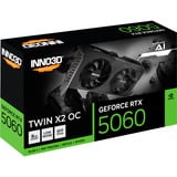 INNO3D GeForce RTX 5060 TWIN X2 OC V2, Grafikkarte DLSS 4, 3x DisplayPort, 1x HDMI 2.1