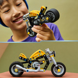 LEGO 42225 Technic Gelbes Motorrad, Konstruktionsspielzeug 