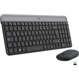 Logitech MK470 Slim Combo, Desktop-Set graphit, DE-Layout, Scissor-Switch