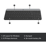 Logitech MK470 Slim Combo, Desktop-Set graphit, DE-Layout, Scherenmechanik