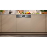 Neff S145EAS01E, Spülmaschine edelstahl (gebürstet), 60 cm, Home Connect