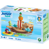 PLAYMOBIL 71769 Junior & Disney: Peter Pans Piratenschiff mit Wassersrpitzspaß, Konstruktionsspielzeug 