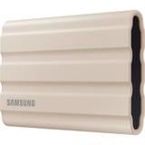 Samsung Portable SSD T7 Shield 2 TB, Externe SSD beige, USB-C 3.2 Gen 2 (10 Gbit/s), extern