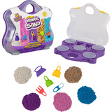 Spin Master Kinetic Sand - Farbspiel Koffer, Spielsand 