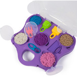 Spin Master Kinetic Sand - Farbspiel Koffer, Spielsand 