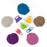 Spin Master Kinetic Sand - Farbspiel Koffer, Spielsand 