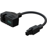 Teltonika 4-Poliger Stromadapter mit E/A-Zugang schwarz