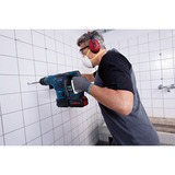 Bosch Professional Akku-Bohrhammer GBH 18V-34 CF Professional solo blau/schwarz, Bluetooth Modul, ohne Akku und Ladegerät, im Koffer