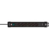 Brennenstuhl Premium-Line Steckdosenleiste 6-fach mit 2xUSB-C PD, 1xUSB-A schwarz, 3 Meter Kabel, mit Sicherheitsschalter