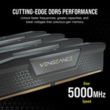 Corsair DIMM 16 GB DDR5-5200 (2x 8 GB) Dual-Kit, Arbeitsspeicher schwarz, CMK16GX5M2B5200C40, Vengeance